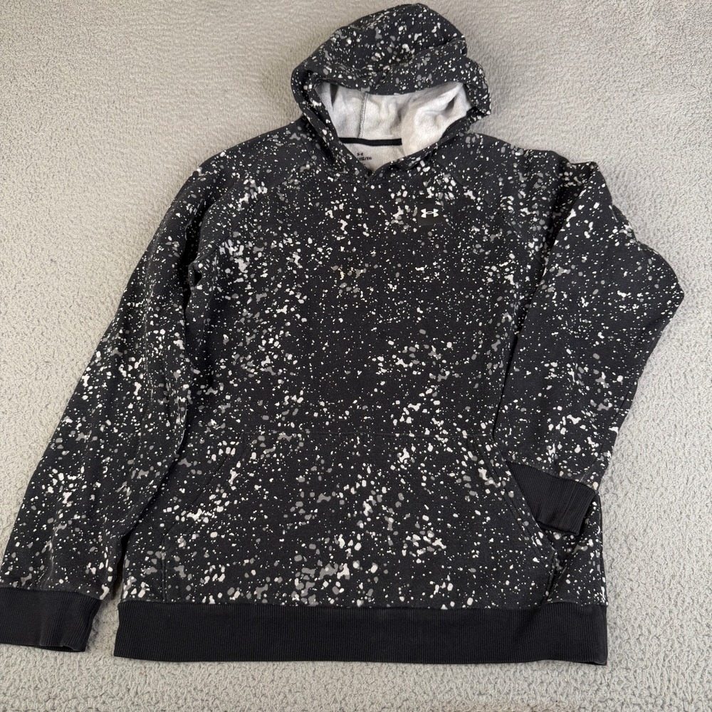 Under Armour Boys YXL Black Paint Splatter Jumpman Pullover Sweatshirt Sweater